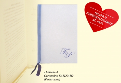 Libretto Messa 4 - Cartoncino Satinato  Perlescente